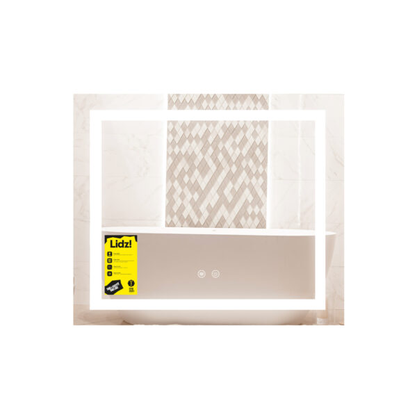 Дзеркало Lidz Kubis (KU1) 700х600 з LED-підсвічуванням Touch, з антизапотіванням, з димером, рег. яскравості LDKU60070049285 Дзеркало Lidz Kubis (KU1) 700х600 з LED-підсвічуванням Touch, з антизапотіванням, з димером, рег. яскравості LDKU60070049285