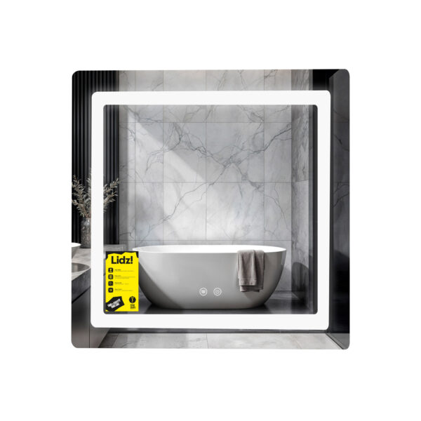 Зеркало Lidz Kubis (KU2) 700х700 с LED-подсветкой Touch, с антизапотеванием, с диммером, рег. яркости LDKU70070049288 Дзеркало Lidz Kubis (KU2) 700х700 з LED-підсвічуванням Touch, з антизапотіванням, з димером, рег. яскравості LDKU70070049288