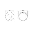 Дзеркало Lidz Astra R600 з LED-підсвічуванням Touch, з антизапотіванням, з димером, рег. яскравості LDASR60049289 Дзеркало Lidz Astra R600 з LED-підсвічуванням Touch, з антизапотіванням, з димером, рег. яскравості LDASR60049289