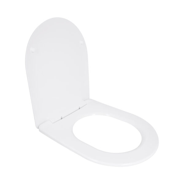 Сидіння для унітазу Qtap (Taurus 490) 422x360x30 мм, White, з мікроліфтом, Slim Duroplast, Quick Release QTSC179W49383 Сидіння для унітазу Qtap (Taurus 490) 422x360x30 мм, White, з мікроліфтом, Slim Duroplast, Quick Release QTSC179W49383