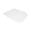 Сидіння для унітазу Qtap (Gemini 490) 428x344x37,5 мм, White, з мікроліфтом, Slim Duroplast, Quick Release QTSC179W49385