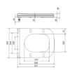Сидіння для унітазу Qtap (Gemini 490) 428x344x37,5 мм, White, з мікроліфтом, Slim Duroplast, Quick Release QTSC179W49385