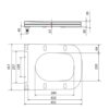 Сидіння для унітазу Qtap (Gemini 520) 448x357x38,5 мм, White, з мікроліфтом, Slim Duroplast, Quick Release QTSC179W49386 Сидіння для унітазу Qtap (Gemini 520) 448x357x38,5 мм, White, з мікроліфтом, Slim Duroplast, Quick Release QTSC179W49386