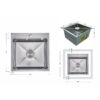 Мойка для кухни интегрированная Lidz Handmade H4545H Decor Honeycomb 2,5/0,5 мм LDH4545HDEC49437 Мийка для кухні інтегрована Lidz Handmade H4545H Decor Honeycomb 2,5/0,5 мм LDH4545HDEC49437