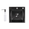 Мойка для кухни интегрированная Lidz Handmade H4545HB Decor Black PVD Honeycomb 2,5/0,5 мм LDH4545HDECBLM49438 Мийка для кухні інтегрована Lidz Handmade H4545HB Decor Black PVD Honeycomb 2,5/0,5 мм LDH4545HDECBLM49438