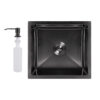 Мийка для кухні інтегрована під стільницю Lidz Handmade H4843B Brushed Black PVD 3,0/1,0 мм LDH4843BRUBLM49440