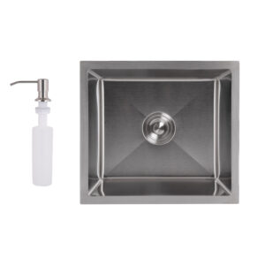 Мийка для кухні інтегрована під стільницю Lidz Handmade H4843 Brushed Steel 3,0/1,0 мм LDH4843BRU49441 Мийка для кухні інтегрована під стільницю Lidz Handmade H4843 Brushed Steel 3,0/1,0 мм LDH4843BRU49441