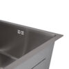 Мийка для кухні інтегрована під стільницю Lidz Handmade H4843 Brushed Steel 3,0/1,0 мм LDH4843BRU49441