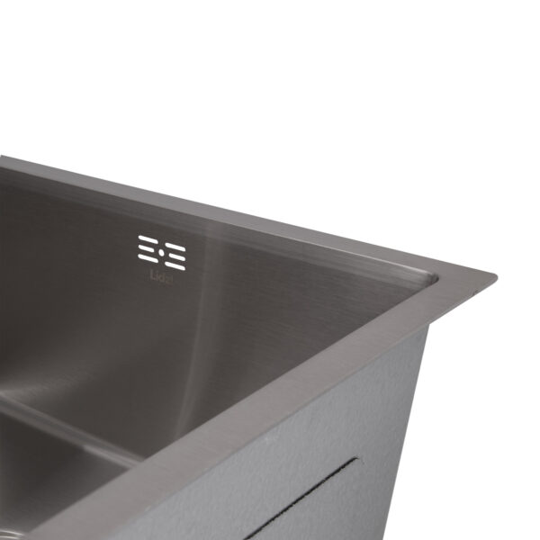 Мийка для кухні інтегрована під стільницю Lidz Handmade H4843 Brushed Steel 3,0/1,0 мм LDH4843BRU49441