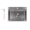 Мойка для кухни интегрированная Lidz Handmade H5843 Brushed Steel 3,0/1,0 мм LDH5843BRU49442 Мийка для кухні інтегрована Lidz Handmade H5843 Brushed Steel 3,0/1,0 мм LDH5843BRU49442