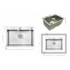 Мойка для кухни интегрированная Lidz Handmade H5843 Brushed Steel 3,0/1,0 мм LDH5843BRU49442 Мийка для кухні інтегрована Lidz Handmade H5843 Brushed Steel 3,0/1,0 мм LDH5843BRU49442