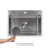 Мойка для кухни интегрированная Lidz Handmade H5843 Brushed Steel 3,0/1,0 мм LDH5843BRU49442 Мийка для кухні інтегрована Lidz Handmade H5843 Brushed Steel 3,0/1,0 мм LDH5843BRU49442