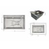 Мойка для кухни интегрированная Lidz Handmade H6845 Brushed Steel 3,0/1,0 мм LDH6845BRU49455 Мийка для кухні інтегрована Lidz Handmade H6845 Brushed Steel 3,0/1,0 мм LDH6845BRU49455