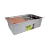 Мойка для кухни интегрированная Lidz Handmade H6845 Brushed Steel 3,0/1,0 мм LDH6845BRU49455 Мийка для кухні інтегрована Lidz Handmade H6845 Brushed Steel 3,0/1,0 мм LDH6845BRU49455