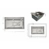 Мийка для кухні інтегрована Lidz Handmade H7545 Brushed Steel 3,0/1,0 мм LDH7545BRU49457 Мийка для кухні інтегрована Lidz Handmade H7545 Brushed Steel 3,0/1,0 мм LDH7545BRU49457