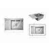 Мойка для кухни интегрированная Lidz Handmade Max 500 H7849L Brushed Steel, 3,0/1,0 мм, крыло слева, увеличенная чаша LDH7849LBRU49463 Мийка для кухні інтегрована Lidz Handmade Max 500 H7849L Brushed Steel, 3,0/1,0 мм, крило зліва, збільшена чаша LDH7849LBRU49463