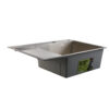 Мойка для кухни интегрированная Lidz Handmade Max 500 H7849L Brushed Steel, 3,0/1,0 мм, крыло слева, увеличенная чаша LDH7849LBRU49463 Мийка для кухні інтегрована Lidz Handmade Max 500 H7849L Brushed Steel, 3,0/1,0 мм, крило зліва, збільшена чаша LDH7849LBRU49463