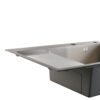 Мойка для кухни интегрированная Lidz Handmade Max 500 H7849L Brushed Steel, 3,0/1,0 мм, крыло слева, увеличенная чаша LDH7849LBRU49463 Мийка для кухні інтегрована Lidz Handmade Max 500 H7849L Brushed Steel, 3,0/1,0 мм, крило зліва, збільшена чаша LDH7849LBRU49463
