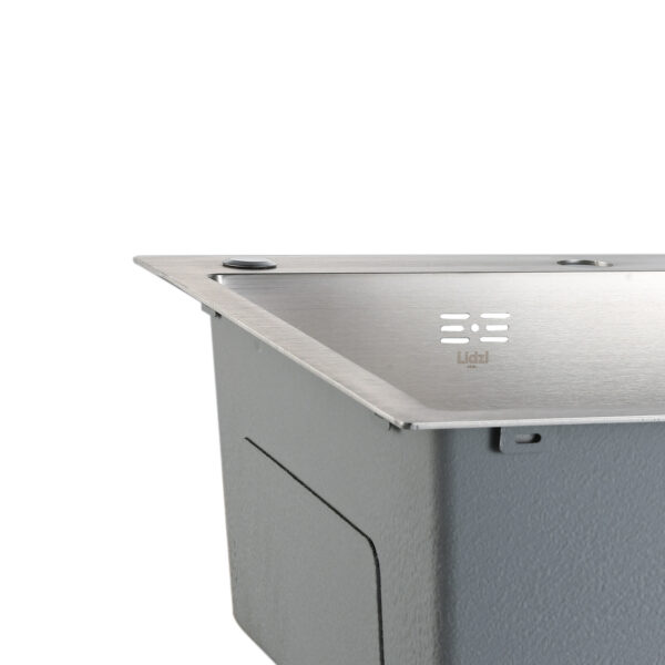 Мийка для кухні інтегрована Lidz Handmade Max 500 H7849R Brushed Steel, 3,0/1,0 мм, крило праворуч, збільшена чаша Мийка для кухні інтегрована Lidz Handmade Max 500 H7849R Brushed Steel, 3,0/1,0 мм, крило праворуч, збільшена чаша