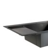 Мойка для кухни интегрированная Lidz Handmade Max 500 H7849BL Brushed Black PVD, 3,0/1,0 мм, крыло слева, увеличенная чаша Мийка для кухні інтегрована Lidz Handmade Max 500 H7849BL Brushed Black PVD, 3,0/1,0 мм, крило зліва, збільшена чаша