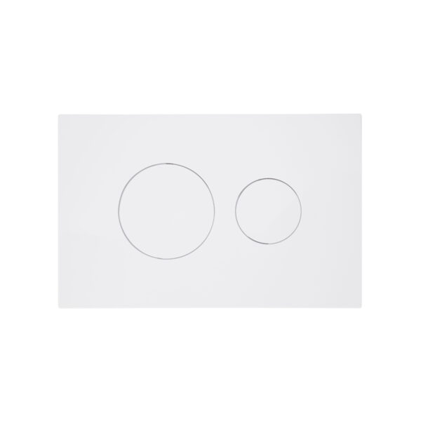 Клавіша змиву Qtap Standard 152x236x28 мм, White, кругла QTSTD164W49468 Клавіша змиву Qtap Standard 152x236x28 мм, White, кругла QTSTD164W49468