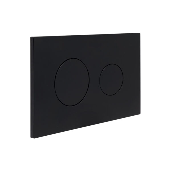 Клавіша змиву Qtap Standard 152x236x28 мм, Matt Black, кругла QTSTD164BLM49470 Клавіша змиву Qtap Standard 152x236x28 мм, Matt Black, кругла QTSTD164BLM49470