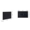 Клавіша змиву Qtap Standard 152x236x28 мм, Matt Black, лінійна QTSTD164BLM49473 Клавіша змиву Qtap Standard 152x236x28 мм, Matt Black, лінійна QTSTD164BLM49473