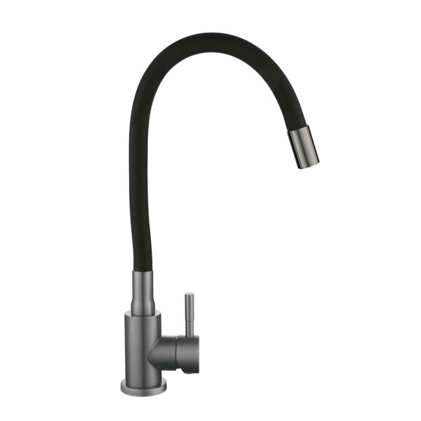 Змішувач для кухні Lidz Aria 015F3 (k35) з гнучким виливом LDARI015F3BGRP49564 Graphite/Black Змішувач для кухні Lidz Aria 015F3 (k35) з гнучким виливом LDARI015F3BGRP49564 Graphite/Black