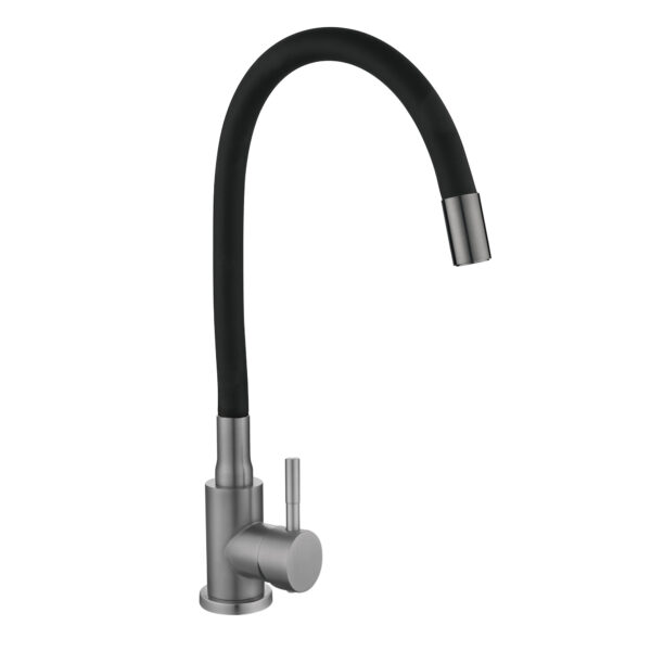 Змішувач для кухні Lidz Aria 015F3 (k35) з гнучким виливом LDARI015F3BGRP49564 Graphite/Black Змішувач для кухні Lidz Aria 015F3 (k35) з гнучким виливом LDARI015F3BGRP49564 Graphite/Black
