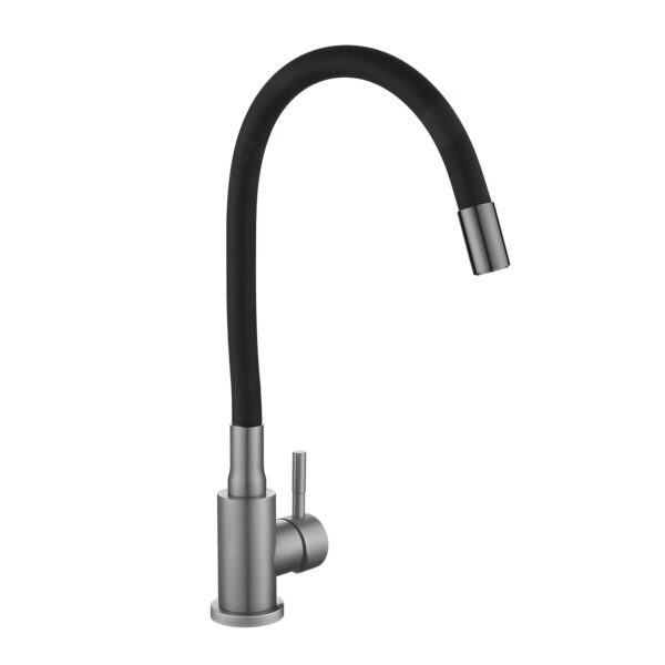 Змішувач для кухні Lidz Aria 015F3 (k35) з гнучким виливом LDARI015F3BGRP49564 Graphite/Black Змішувач для кухні Lidz Aria 015F3 (k35) з гнучким виливом LDARI015F3BGRP49564 Graphite/Black