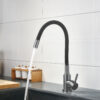 Змішувач для кухні Lidz Aria 015F3 (k35) з гнучким виливом LDARI015F3BGRP49564 Graphite/Black Змішувач для кухні Lidz Aria 015F3 (k35) з гнучким виливом LDARI015F3BGRP49564 Graphite/Black