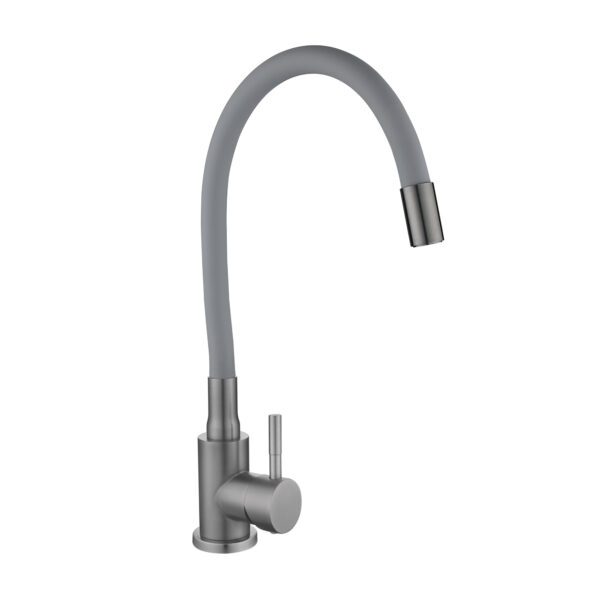 Змішувач для кухні Lidz Aria 015F3 (k35) з гнучким виливом LDARI015F3GGRP49565 Graphite/Grey Змішувач для кухні Lidz Aria 015F3 (k35) з гнучким виливом LDARI015F3GGRP49565 Graphite/Grey