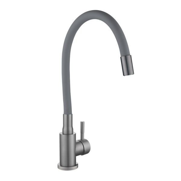 Змішувач для кухні Lidz Aria 015F3 (k35) з гнучким виливом LDARI015F3GGRP49565 Graphite/Grey Змішувач для кухні Lidz Aria 015F3 (k35) з гнучким виливом LDARI015F3GGRP49565 Graphite/Grey