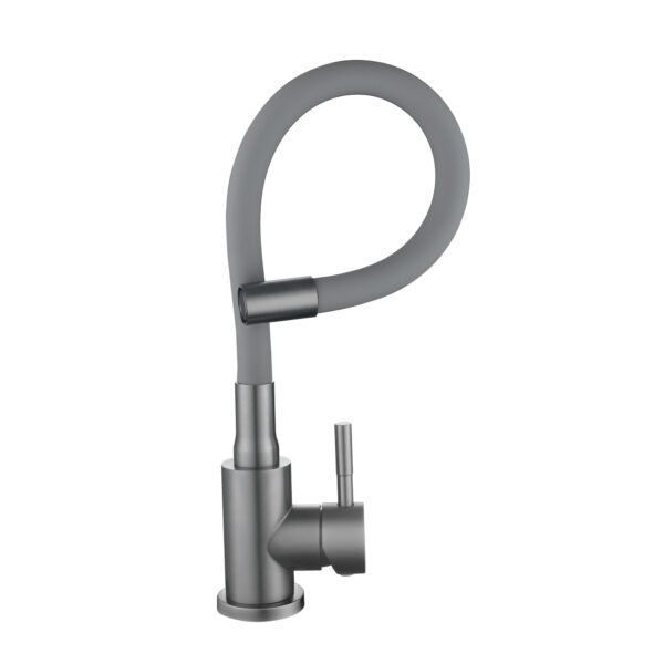 Змішувач для кухні Lidz Aria 015F3 (k35) з гнучким виливом LDARI015F3GGRP49565 Graphite/Grey Змішувач для кухні Lidz Aria 015F3 (k35) з гнучким виливом LDARI015F3GGRP49565 Graphite/Grey