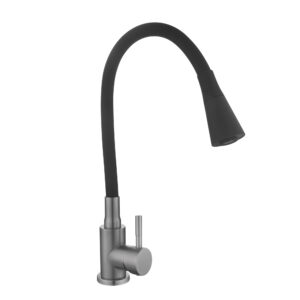 Змішувач для кухні Lidz Aria 015F31 (k35) з гнучким виливом LDARI015F31BGRP49566 Graphite/Black Змішувач для кухні Lidz Aria 015F31 (k35) з гнучким виливом LDARI015F31BGRP49566 Graphite/Black