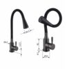 Смеситель для кухни Lidz Aria 015F31 (k35) с гибким изливом LDARI015F31BGRP49566 Graphite/Black Змішувач для кухні Lidz Aria 015F31 (k35) з гнучким виливом LDARI015F31BGRP49566 Graphite/Black