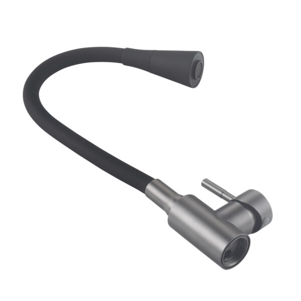 Смеситель для кухни Lidz Aria 015F31 (k35) с гибким изливом LDARI015F31BGRP49566 Graphite/Black Змішувач для кухні Lidz Aria 015F31 (k35) з гнучким виливом LDARI015F31BGRP49566 Graphite/Black