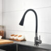 Смеситель для кухни Lidz Aria 015F31 (k35) с гибким изливом LDARI015F31BGRP49566 Graphite/Black Змішувач для кухні Lidz Aria 015F31 (k35) з гнучким виливом LDARI015F31BGRP49566 Graphite/Black