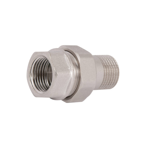 Згон-американка Thermo Alliance Forte 1/2"ВЗ никелированный, прямой, под плоскую прокладку TAFG190W15 Згін-американка Thermo Alliance Forte 1/2"ВЗ нікельований, прямий, під плоску прокладку TAFG190W15