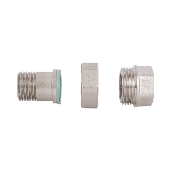Згон-американка Thermo Alliance Forte 1/2"ВЗ никелированный, прямой, под плоскую прокладку TAFG190W15 Згін-американка Thermo Alliance Forte 1/2"ВЗ нікельований, прямий, під плоску прокладку TAFG190W15