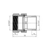 Згон-американка Thermo Alliance Forte 1 1/2"ВЗ никелированный, прямой, под плоскую прокладку TAFG190W40 Згін-американка Thermo Alliance Forte 1 1/2"ВЗ нікельований, прямий, під плоску прокладку TAFG190W40