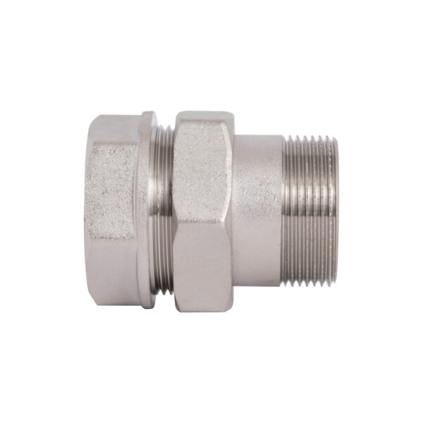 Згон-американка Thermo Alliance Forte 1 1/2"ВЗ никелированный, прямой, под плоскую прокладку TAFG190W40 Згін-американка Thermo Alliance Forte 1 1/2"ВЗ нікельований, прямий, під плоску прокладку TAFG190W40