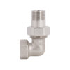 Згон-американка Thermo Alliance Forte 1/2"ВЗ никелированный, угловой, под плоскую прокладку TAFG191W15 Згін-американка Thermo Alliance Forte 1/2"ВЗ нікельований, кутовий, під плоску прокладку TAFG191W15