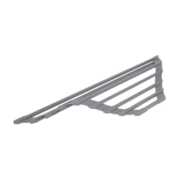 Сушарка на кухонну мийку кутова Lidz Acsis LA17 Gray, квадратна основа, для посуду 430х175 мм LDACSLA17GRA49770 Сушарка на кухонну мийку кутова Lidz Acsis LA17 Gray, квадратна основа, для посуду 430х175 мм LDACSLA17GRA49770