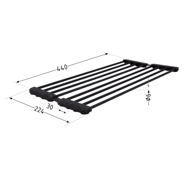 Сушарка на кухонну мийку з присоскою Lidz Acsis LA09 Black, кругла основа, для посуду 440х224 мм LDACSLA09BLM49777 Сушарка на кухонну мийку з присоскою Lidz Acsis LA09 Black, кругла основа, для посуду 440х224 мм LDACSLA09BLM49777