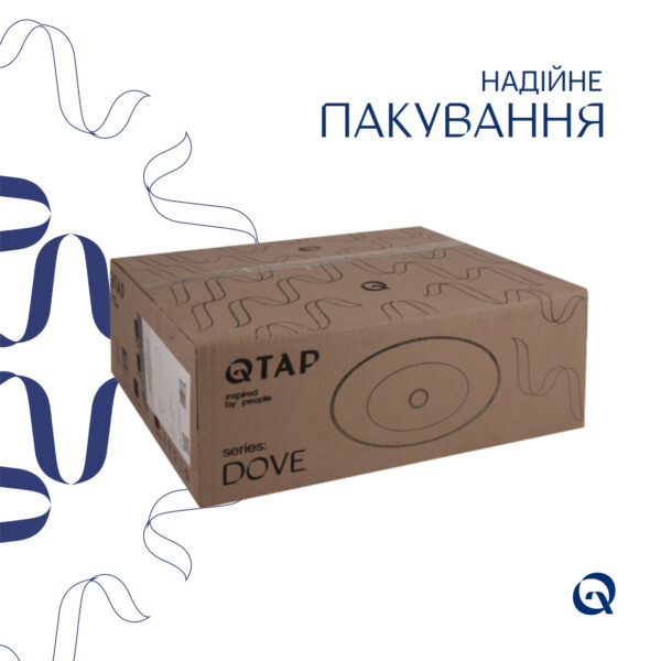 Раковина накладна Qtap Dove 415x340x140 мм, Beige, овальна, з донним клапаном QTDOV188SB49784 Раковина накладна Qtap Dove 415x340x140 мм, Beige, овальна, з донним клапаном QTDOV188SB49784