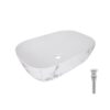 Раковина накладная Qtap Robin 600x390x150 мм, Marble, прямоугольная, с донным клапаном QTROB188MR49788 Раковина накладна Qtap Robin 600x390x150 мм, Marble, прямокутна, з донним клапаном QTROB188MR49788