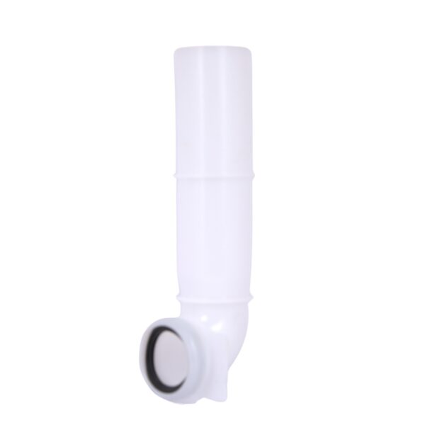 Кутова трубка змиву Qtap 82х74х262 мм White для інсталяції Standard QTSTD167W49807