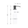 Дозатор для миючого засобу Lidz Acsis LA30 Brushed Black PVD, круглий LDACSLA30BLM49827 Дозатор для миючого засобу Lidz Acsis LA30 Brushed Black PVD, круглий LDACSLA30BLM49827