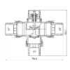 Кран триходовий розподільний без термоголовки Thermo Alliance Forte (M30x1,5; 30-70°С) 1" (11/4") TAF362W2532 Кран триходовий розподільний без термоголовки Thermo Alliance Forte (M30x1,5; 30-70°С) 1" (11/4") TAF362W2532